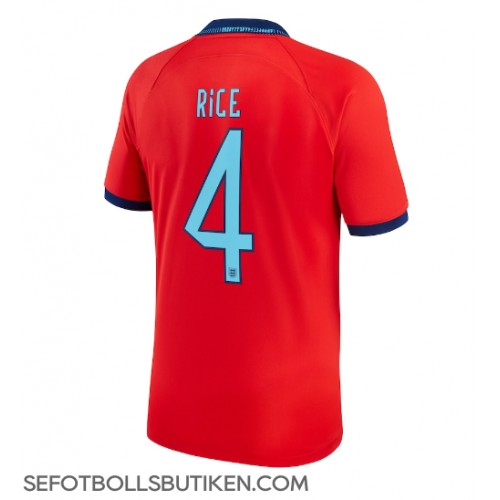 England Declan Rice #4 Replika Borta matchkläder VM 2022 Korta ärmar